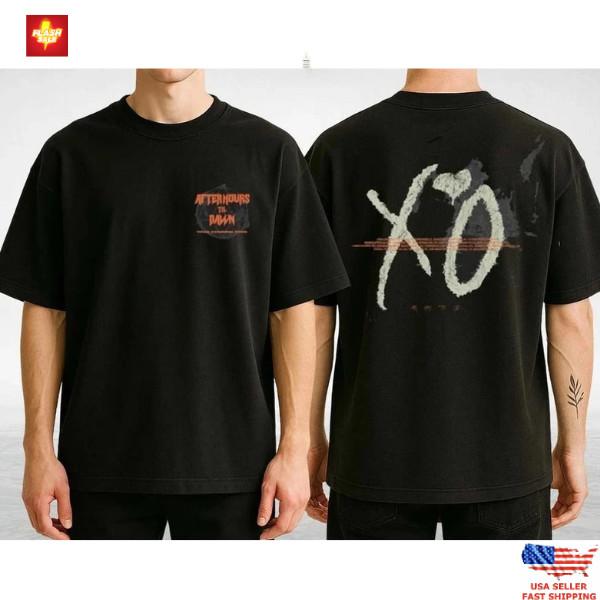 Унисекс Футболка с Мерчем The Weeknd XO Graffiti After Hours Til Dawn Tour