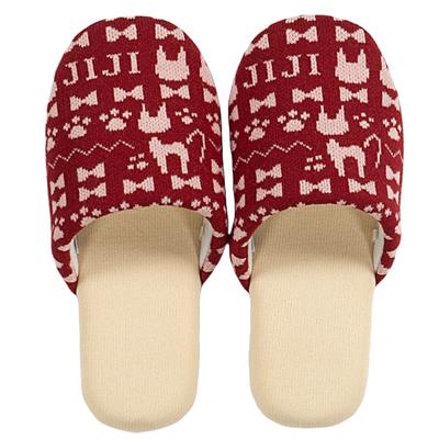 Тапочки Доставка Служба Вязаные Тапочки 62412 Jiji Knit [Senko] Kiki's (красный)