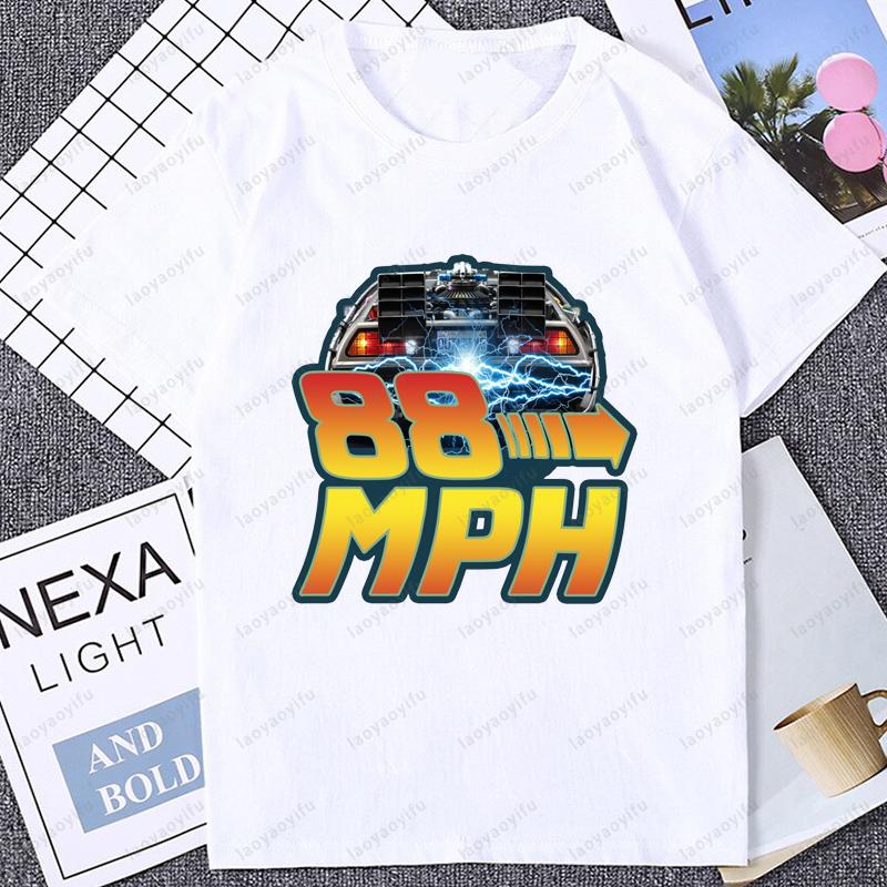 Unisexs Clothing Doc Brown Back To The Future Back To The Future 121 Gigawatts Fun Tops Tee T Shirt Loose Tops TShirt