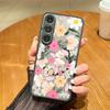 Магнитный чехол для телефона с романтичным цветочным узором для Samsung Galaxy A37 A17 A56 A36 A55 A35 A26 A16 A25 A15 A54 A14 A34 Акриловая крышка