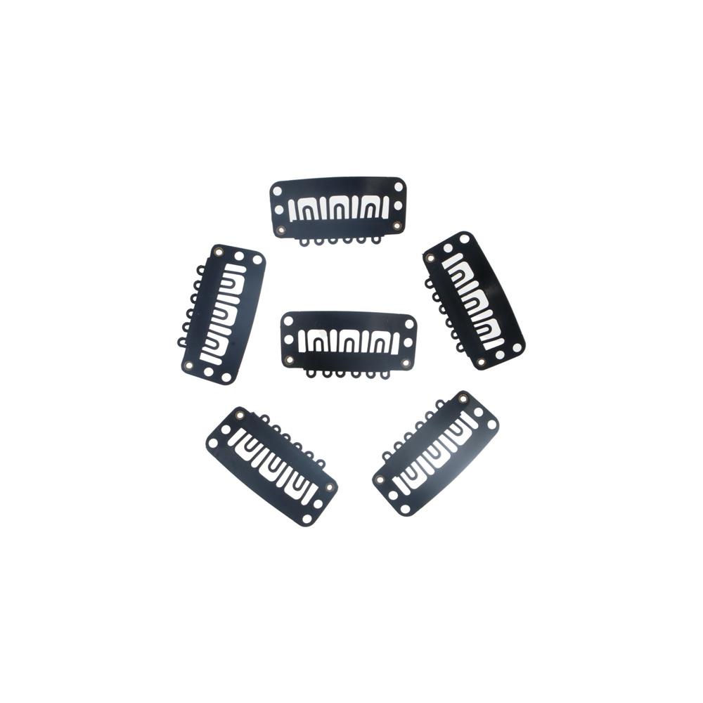 20Pcs Toupee Wig Comb Silicone 3.2cm Tools U-Shaped Clips Hairpin Hair Extension Accessories