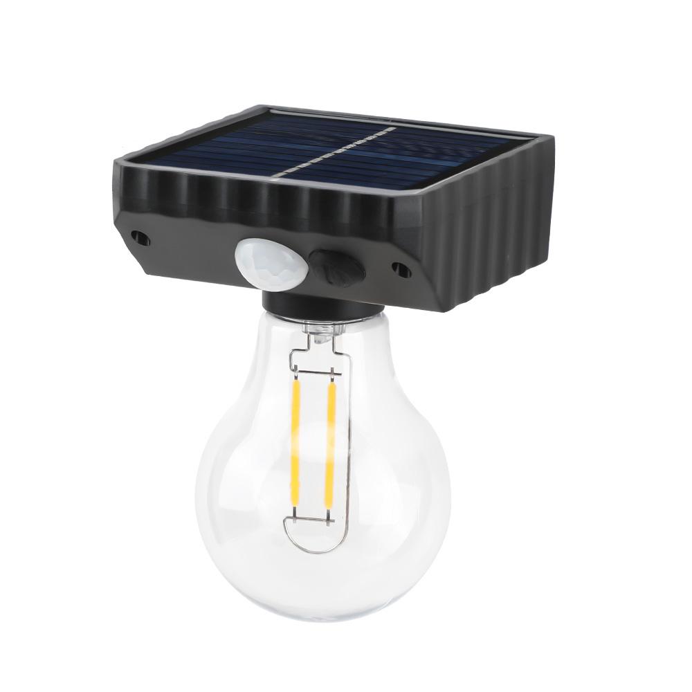 3 режима солнечные уличные фонари COB лампа имитация вольфрамовой нити индукция движения водонепроницаемые для коридора сада настенные светильники