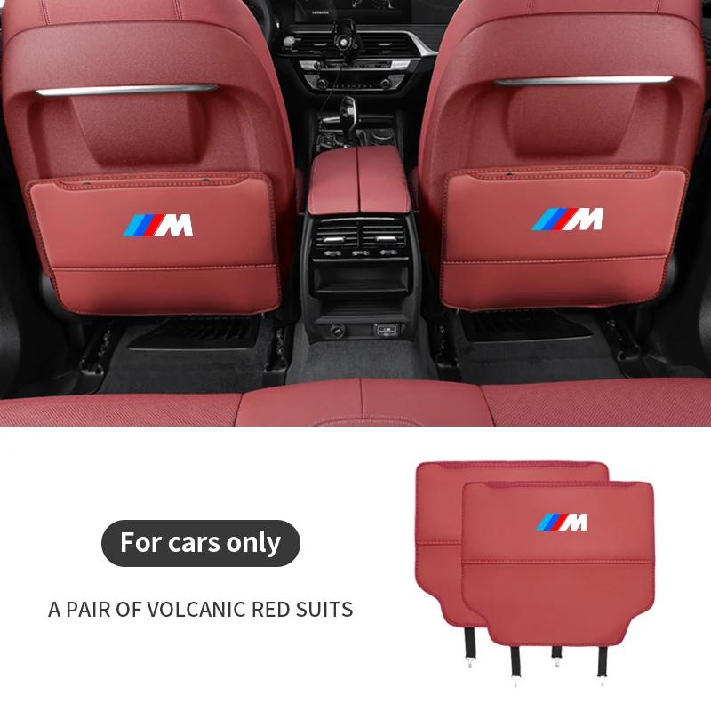 Защита спинки сиденья автомобиля Накладка против ударов Сумка для хранения на заднем сиденье BMW M X1 X3 X4 X5 E36 E39 E46 E60 E53 E70 E90 E91 E92 F10 F20 F30