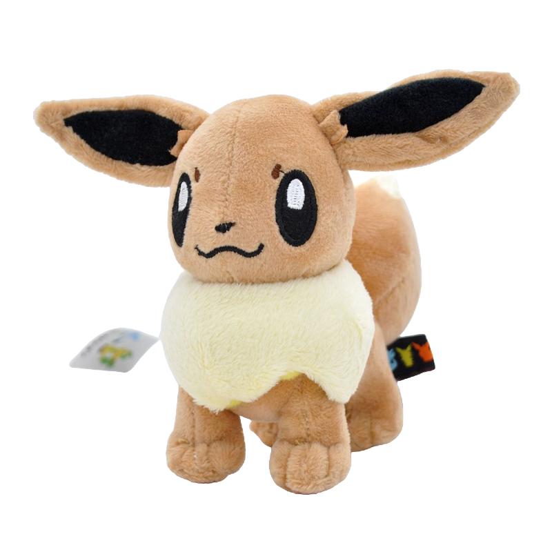 Plush New Eevee Evoli Sleep Plush Vaporeon Flareon Pikachu Peluche Sylveon Umbreon Stuffed Toys Cartoon Doll Gift