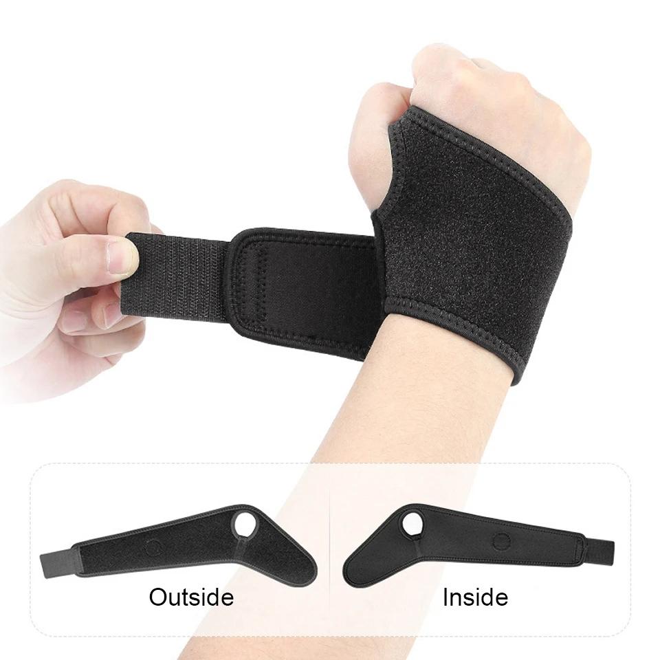 1Pcs Gym Wrist Band Sports Adjustable Wrist Brace Wrist Support Splint Fractures Carpal Tunnel Fitness Wristbands Men