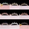 Элегантная красочная тиара корона для женщин и девочек вечеринка свадьба принцесса свадебная корона украшения для волос