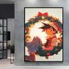 Canvas Wall Art Pokemon Pikachu Poster Prints Cute Cartoon Character Picture Classic Living Room  Home Decoration Christmas Gift
