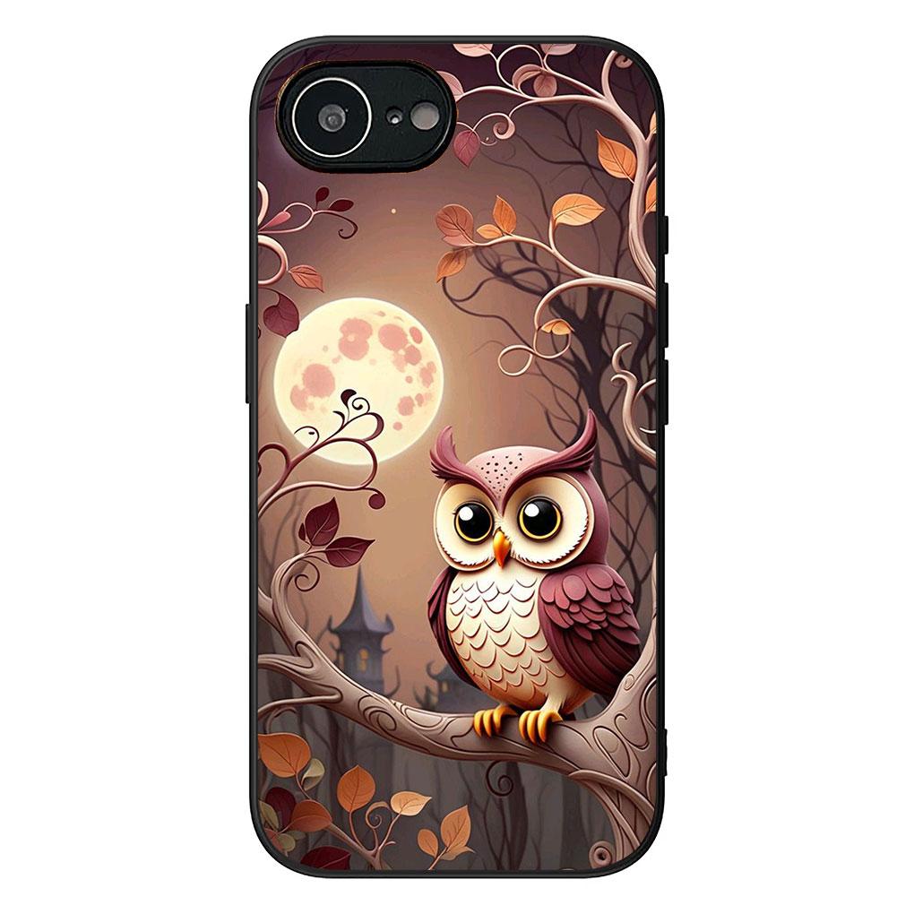 Soft Cover for Samsung Galaxy S22 S21 S20 FE Ultra Plus A35 A36 A55 A37 A33 A34 A57 Coque Phone Case Bird Owl Comics Lovely