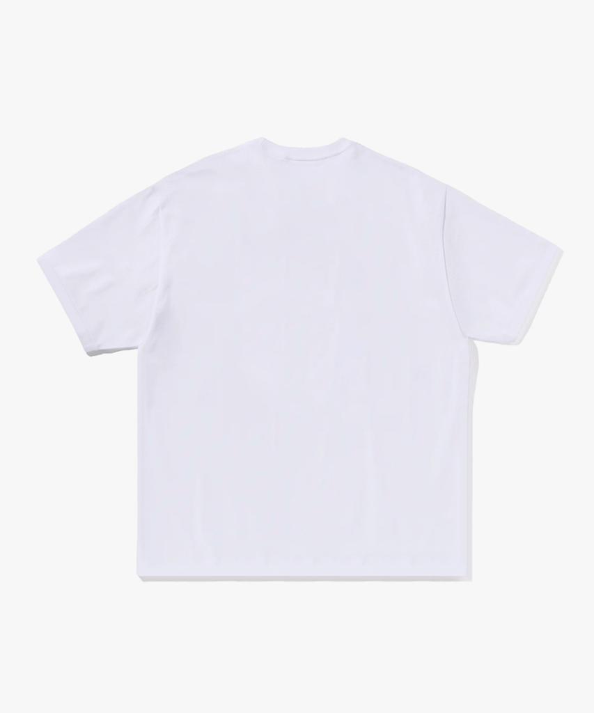 Футболка Beipeu с камуфляжным логотипом Bape, свободного кроя (M) белый