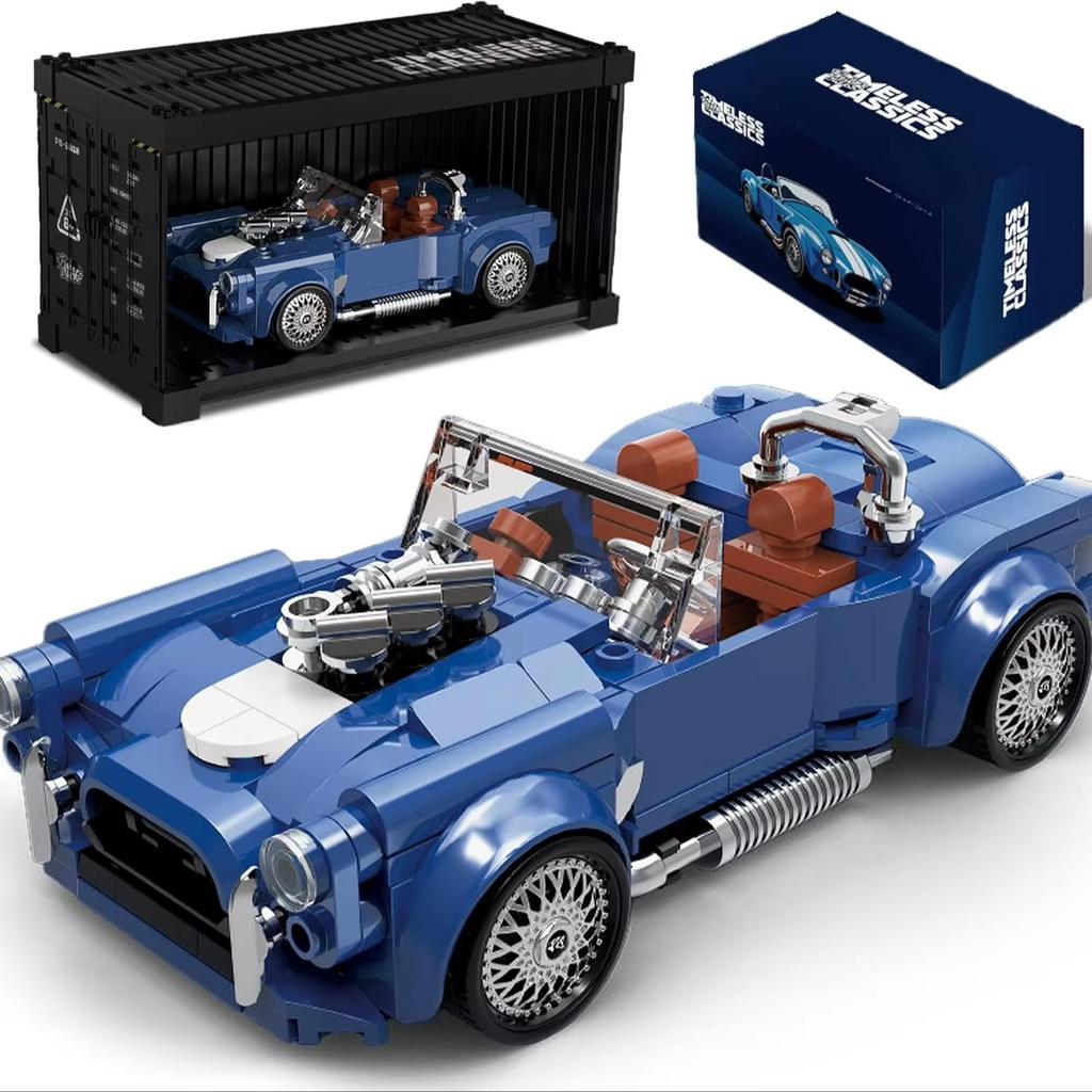 317 деталей Набор строительных блоков для автомобиля Shelby Cobra Масштаб 1:Игрушка из 32 моделей кубиков для детей и взрослых от 8 лет для мальчиков, хоббистов, коллекционеров