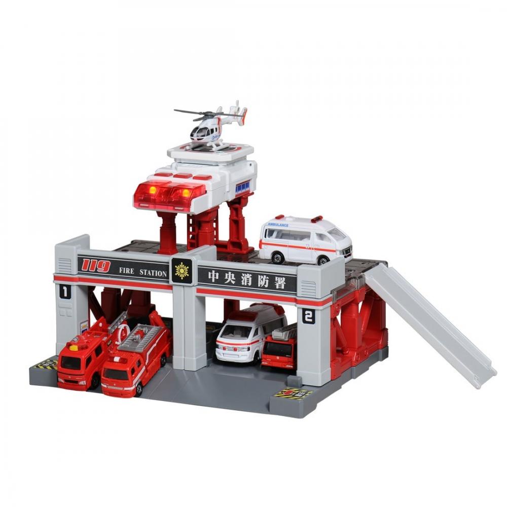 Tomica Tomica Town Build City Sound Light Fire Station