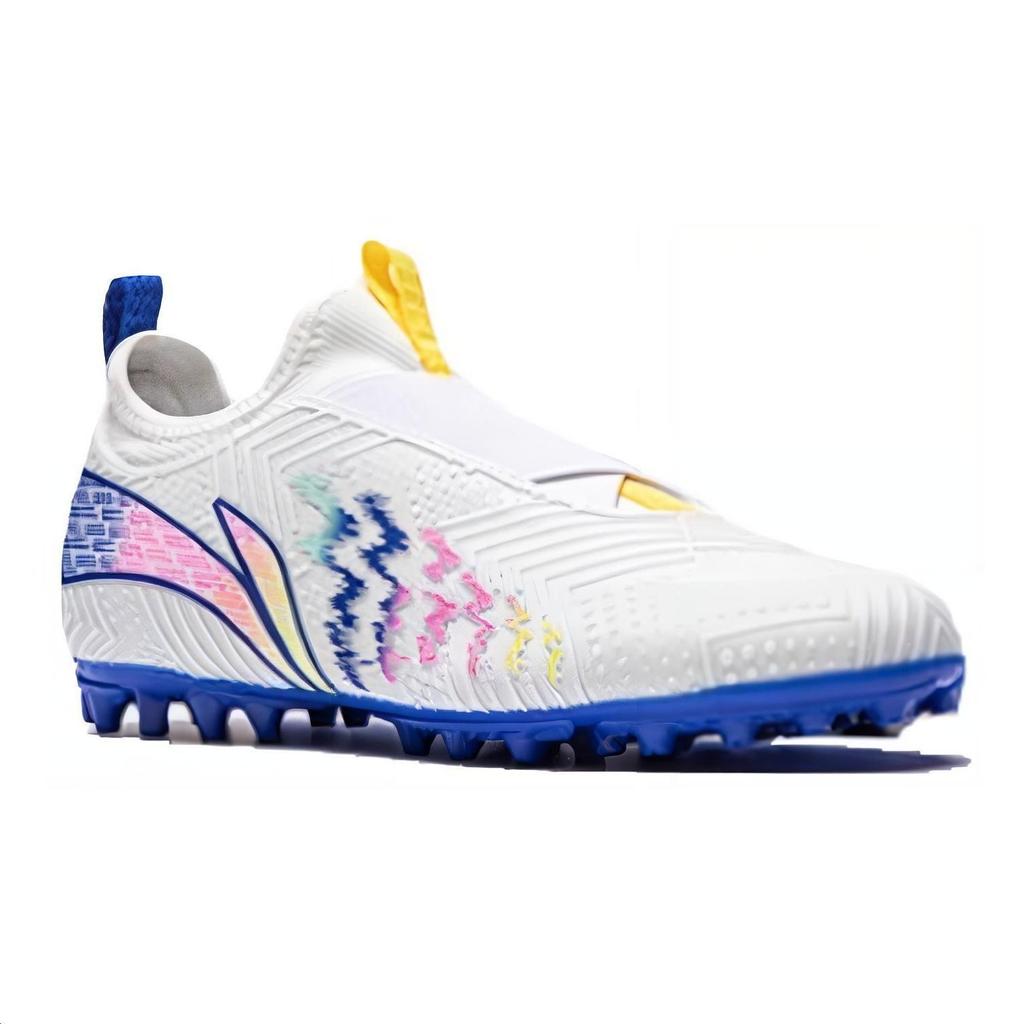 Детские бутсы Li Ning Speed Shadow 2 Young MG для искусственного газона, тканевые, удобные, универсальные, нескользящие, амортизирующие, низкие, для футбола YKGU004-3