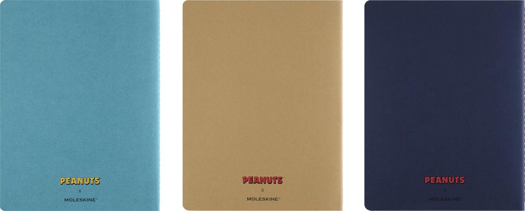 Набор из 3 блокнотов Moleskine Peanuts Cahier, формат XL (19см x 25см) LEPECH41ACBND
