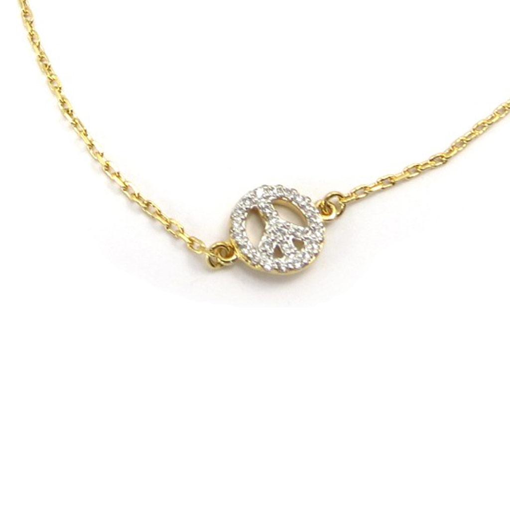 Les Trésors De Lily [K3441] — двухцветный позолоченный браслет «Мир»