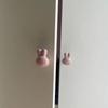 Solid Metal Thread Rabbit Knobs Single Hole Cabinet Knobs Cartoon Furniture Handles  Dresser
