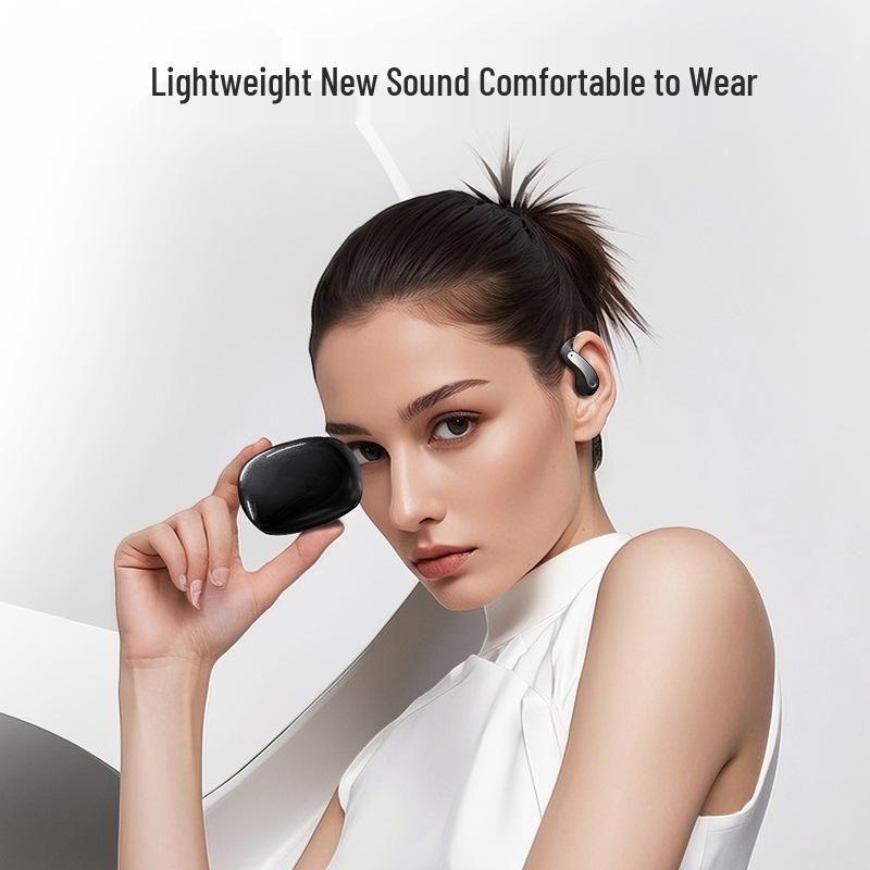 JM37 Беспроводные Bluetooth-наушники с костной проводимостью, спортивные, с заушным креплением, шумоподавлением и долгим временем автономной работы