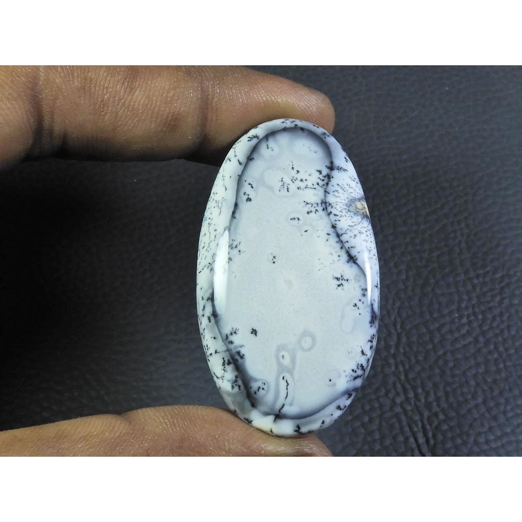 63Cts. Natural Dendrite Opal Oval Cabochon Loose Gemstone 27X48X06 MM B-82