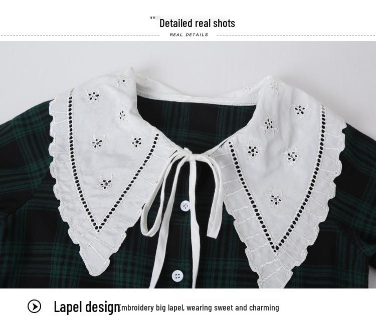 Комплект клетчатой плиссированной юбки для девочек Осень 2025 - Форма JK в академическом стиле для детей