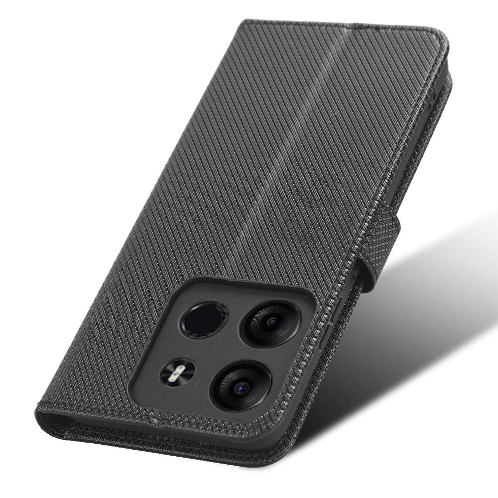 for Tecno Spark Go 2023/Pop 7/Pop 7 Pro Wallet Case with Kickstand & Card Slots Diamond Texture Leather Cover