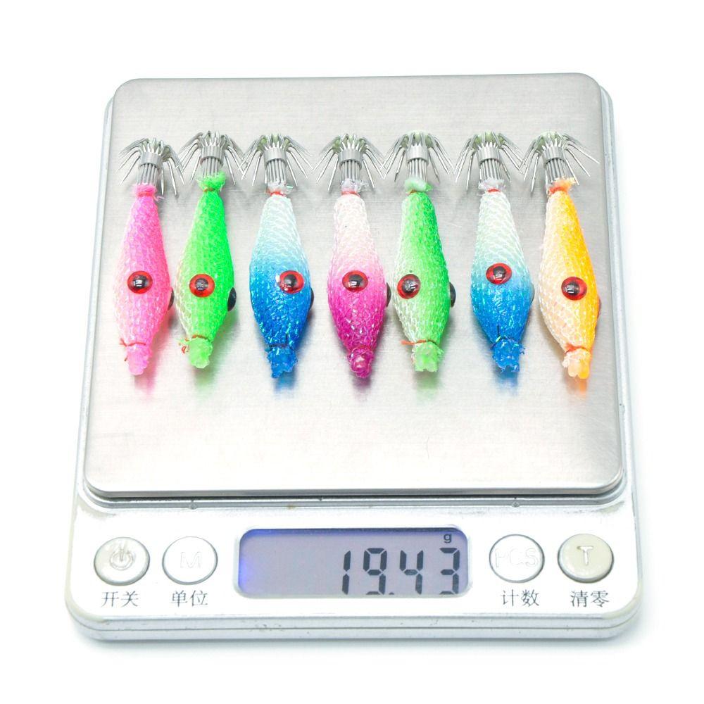 5.5см Рыболовные принадлежности Рыболовные аксессуары Кальмаровые крючки Рыболовные крючки Искусственные приманки Мягкая приманка Джиг