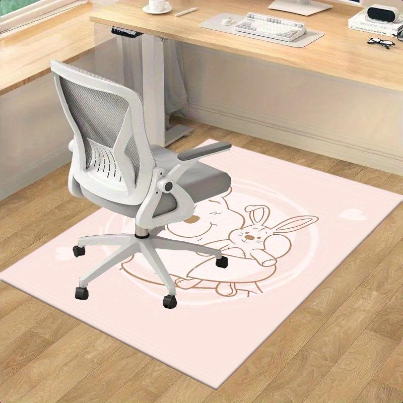 1pc, "Home Decor Rug, Office Carpet, Chair Pad, Outdoor Mat, Gift Idea - Cute Winnie the Pooh & Rabbit Illustration"P169