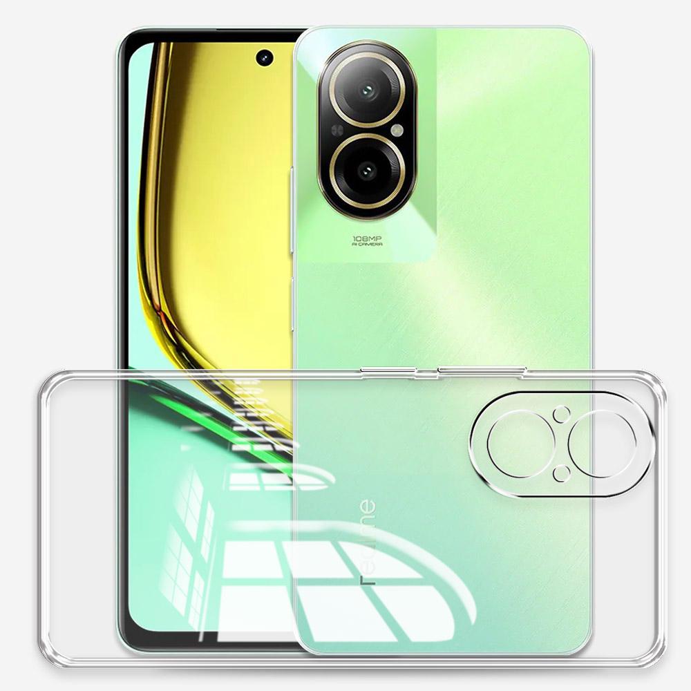 Для Realme C67 4G Чехол Задняя крышка Прозрачный Силиконовый Мягкий Чехол для телефона Для Realme C67 5G Ударопрочный Бампер Coque Для Realme C67 Funda
