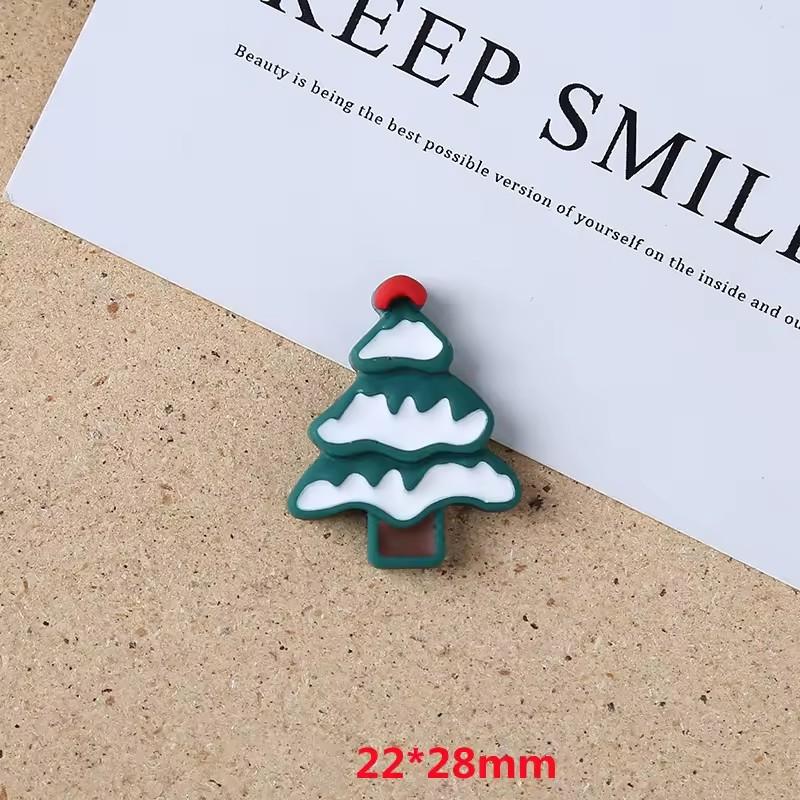 Craft Flat Back Colored Resin Cabochon Charms Christmas Holiday DIY Accessories for Souvenirs Artificial Style