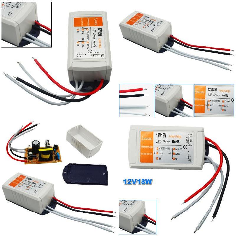 DC 12V 18W источник питания светодиодный драйвер адаптер трансформатор переключатель для светодиодных лент светодиодные фонари
