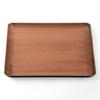 Square Tray Japanese Straight Slightly Lacquerware Made In Japan J-kitchens 9-inch (Tray) Grain, Non-Slip, 27cm, (ABS Resin),