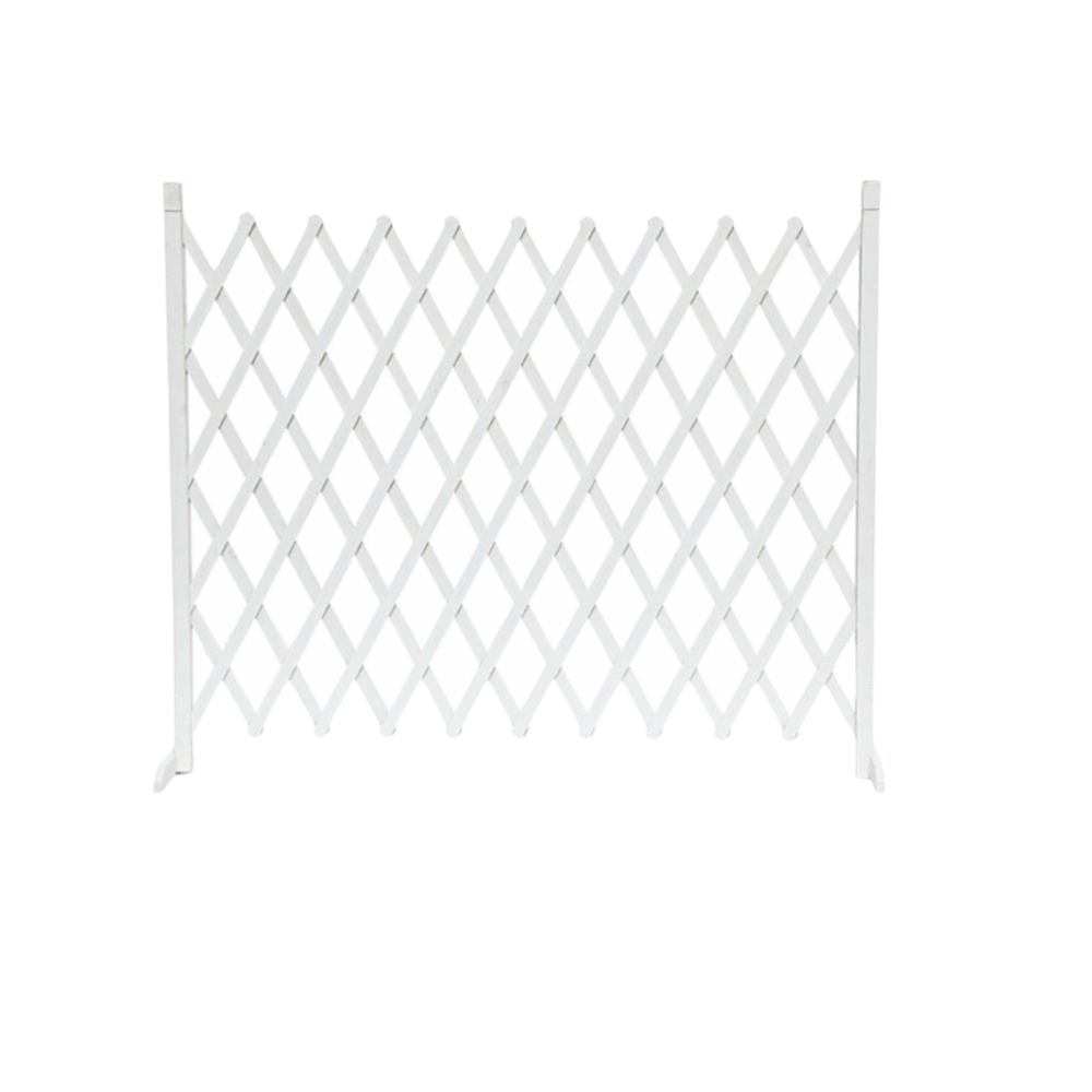 Folding Retractable Pet Gate Wooden Dog Safety Enclosure Pet Puppy Fence No-Drill Pet Door  Garden