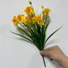 10 головок искусственных нарциссов желтых DIY цветочные нарциссы искусственные цветы реалистичные мягкие домашний декор подарок на День святого Валентина