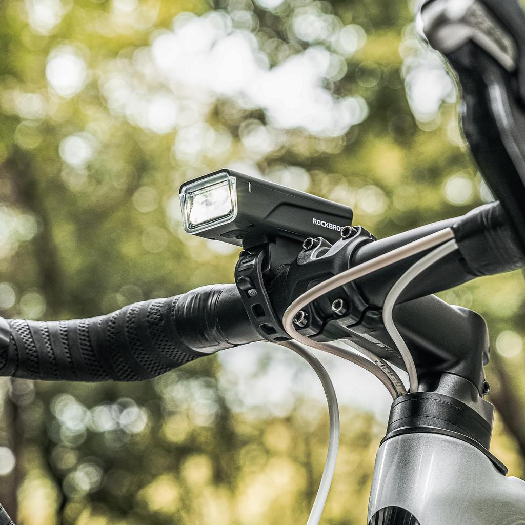 ROCKBROS Bicycle Auto Rechargeable Auto Automatic Smart Five Lighting Bicycle Cycle Cycling Battery Level Function Light, Light, Mode, Lighting,