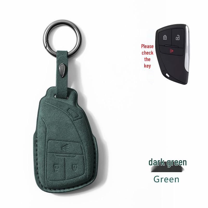 Buick Envision 2023 Suede Key Case for Men & Women - High-End Bag Shell with Buckle