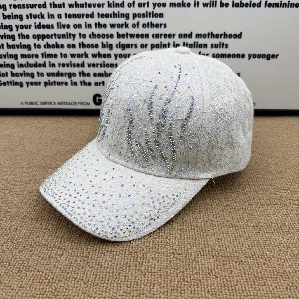 Hot-selling gentle wind lace baseball cap women's mesh yarn breathable comfortable versatile daily commute UV protection cap