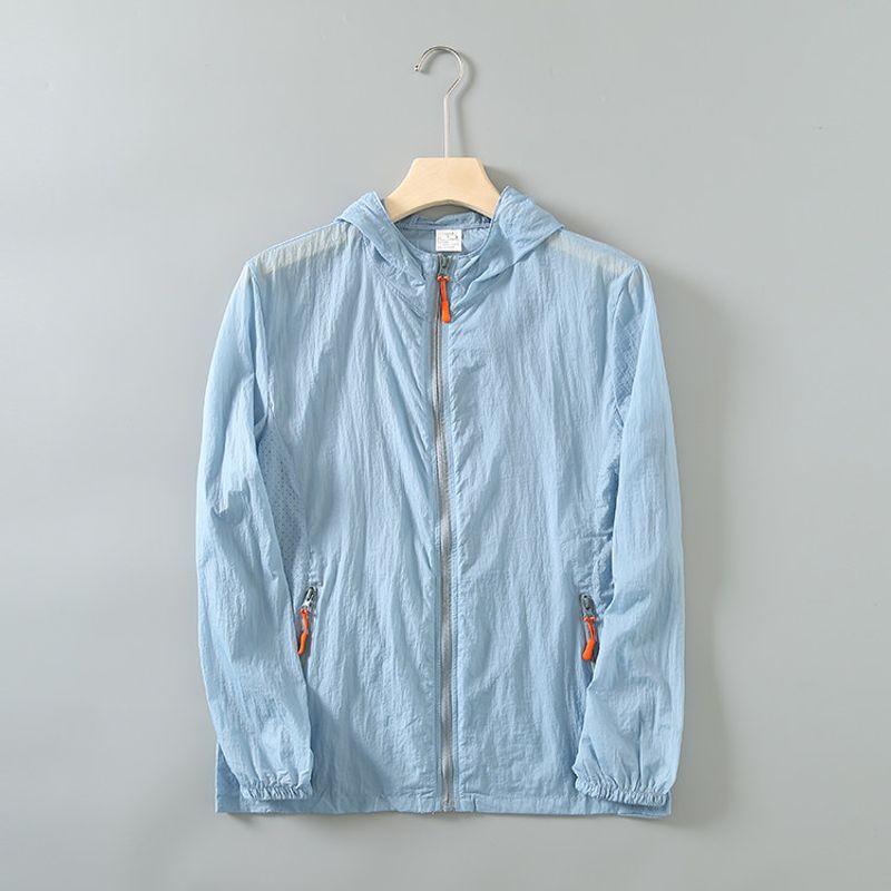 Экспорт Экспорт Товары для дома Лазерная перфорация Одежда для защиты от солнца Мужская защита от УФ Японский оригинал Одноразовая этикетка Одежда-скин с капюшоном