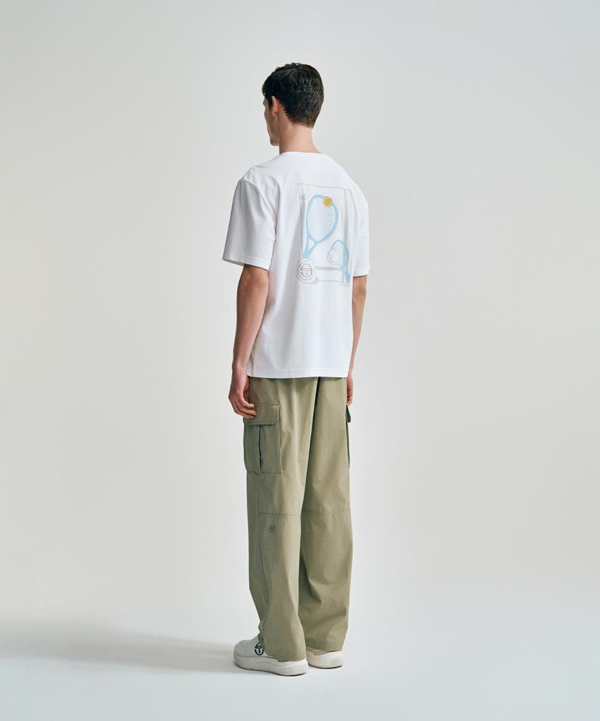 SERGIO TACCHINI U Прямые брюки-джоггеры с тканым узором, 2-сторонние