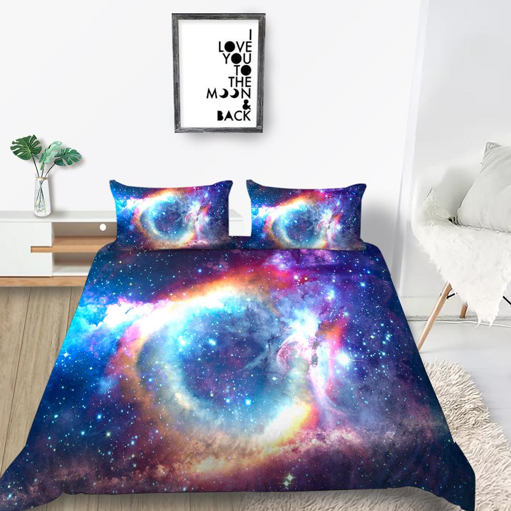 Пододеяльник с принтом звездного неба, постельное белье, новый пододеяльник, костюм для подростков, детский королевский размер, королевский размер, постельное белье