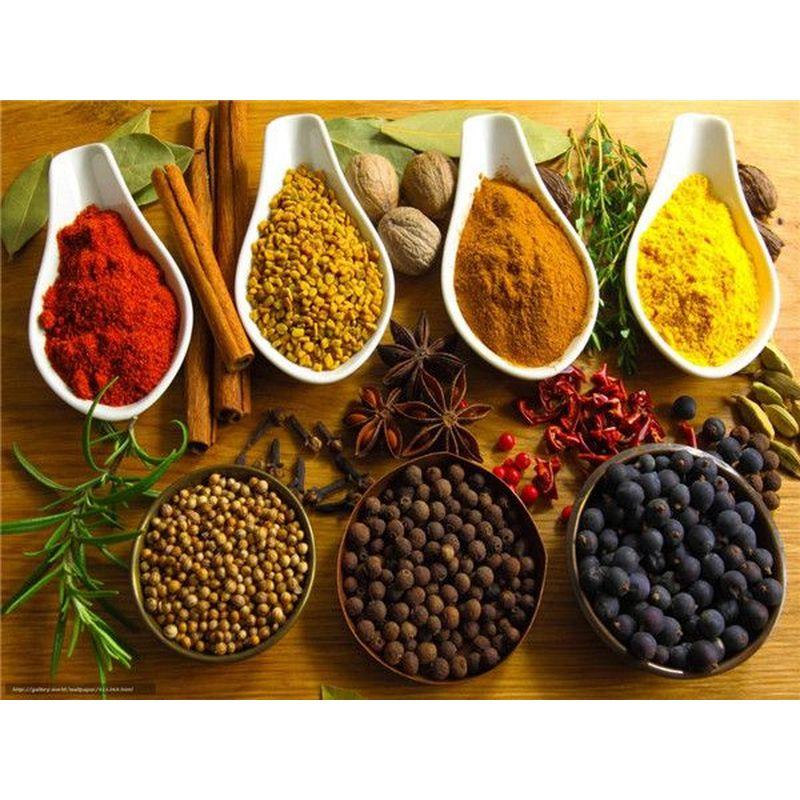 DIY 5D Diamond Painting Spice Diamond Embroidery Food Cross Stitch Full Round Drill Rhinestone Art Wall Home Decor Gift