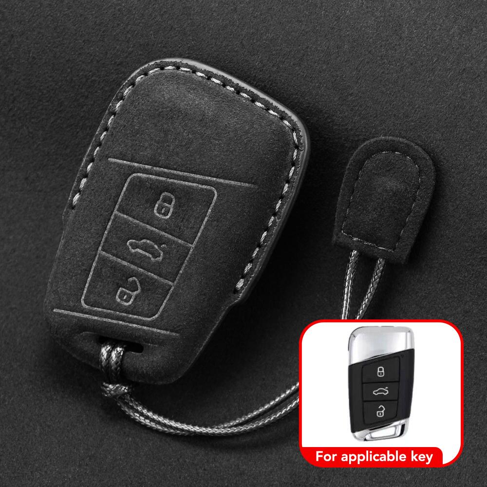 Чехол для автомобильного ключа, сумка для Skoda Octavia Kodiaq Karoq, Seat Ateca Leon, Volkswagen VW Polo Golf Tiguan passat