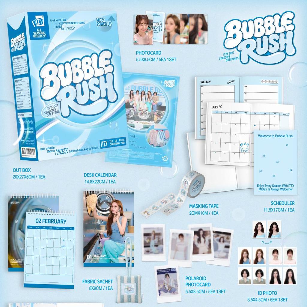 [ПРЕДЗАКАЗ] ITZY Сезонное приветствие 2027 BUBBLE RUSH