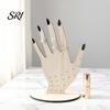 Jewelry Holder Stand Hand Shape Ring Holder, 2D Wooden Display for Bracelet And Earring Rings Necklace, Minimalist Dresser Decor, Decorative
