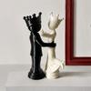 Прочные commemorative статуэтки из PLA, 1 пара, 3D-печатные фигурки пары Короля и Королевы, в шахматном стиле, танцующие, элегантные украшения для интерьера, для демонстрации