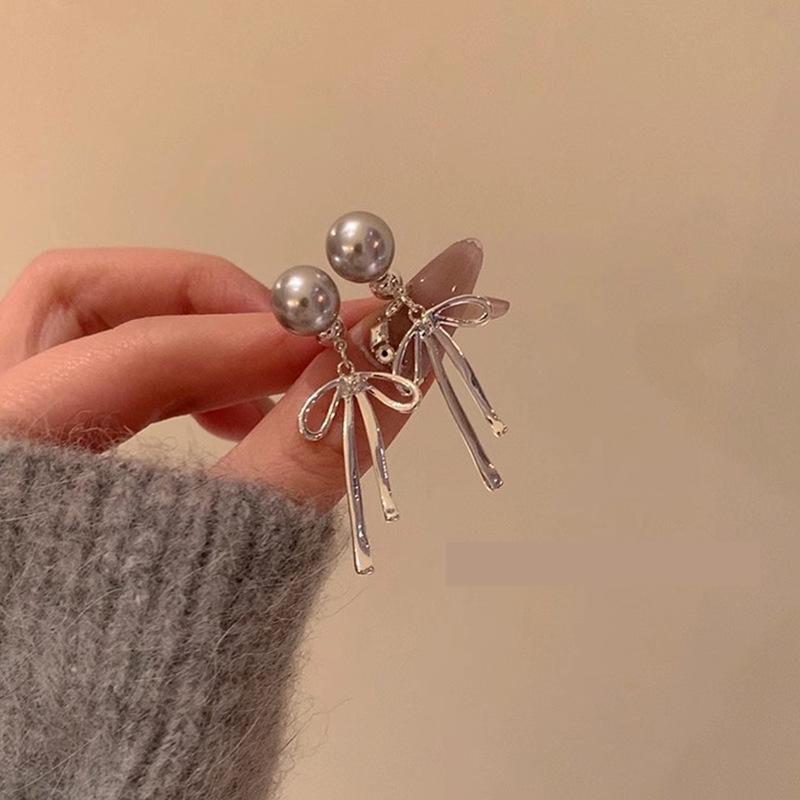 2025 Роскошные серьги-бабочки с жемчугом из серебра 925 пробы для женщин