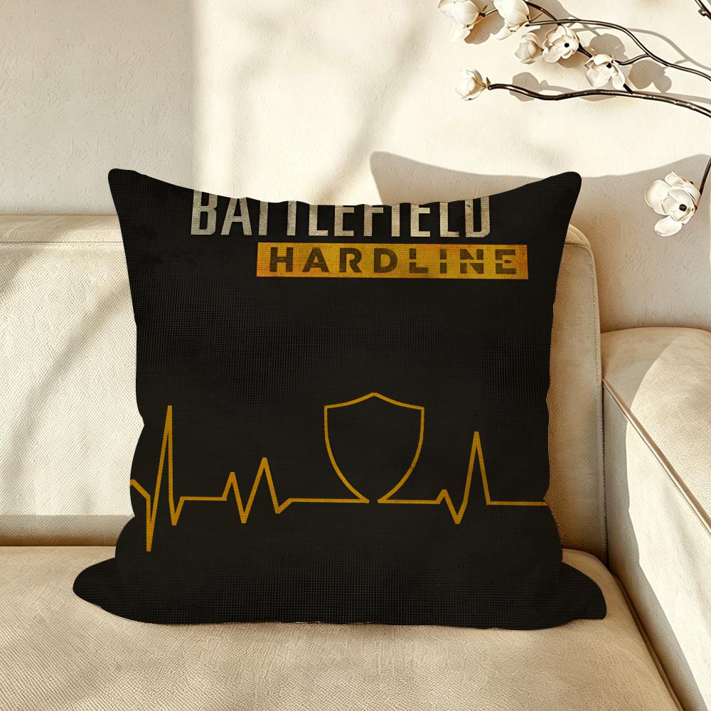 Game BBattlefield Cushion Cover Pillow Case Antidustmite Pillowcase Silky Short Plush Sofa Cushion Cover hot