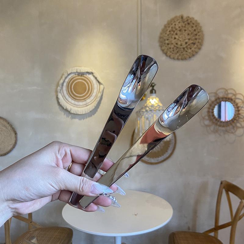 1 шт. плоская кофейная ложка из нержавеющей стали, мешалки для кофе, чайные ложки, мороженое, торт, десертная ложка, кухонная посуда для бара