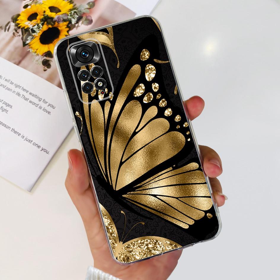 For Xiaomi Redmi Note 11 Case Note 11s Cover Popular Butterfly Dragon Soft Silicone Clear Case For Redmi Note 11S 5G Note11 Capa