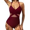 2025 Новый цельный купальник Cross Sexy Backless Mesh Splicing цельный бикини для женщин