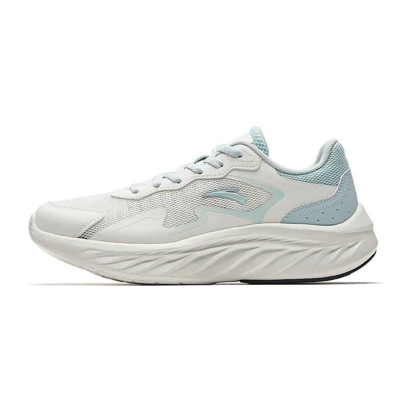 Anta Lingyu Lightweight Breathable Low-Top Casual Running Shoes Women Sneakers White Blue 922525522-3