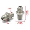 Стальной Прямой Адаптер-Переходник 6AN Мама-Шар (Flare) на 1/4" NPT 3/8" NPT 1/8" NPT Трубный Фитинг для Адаптера Масляного Радиатора