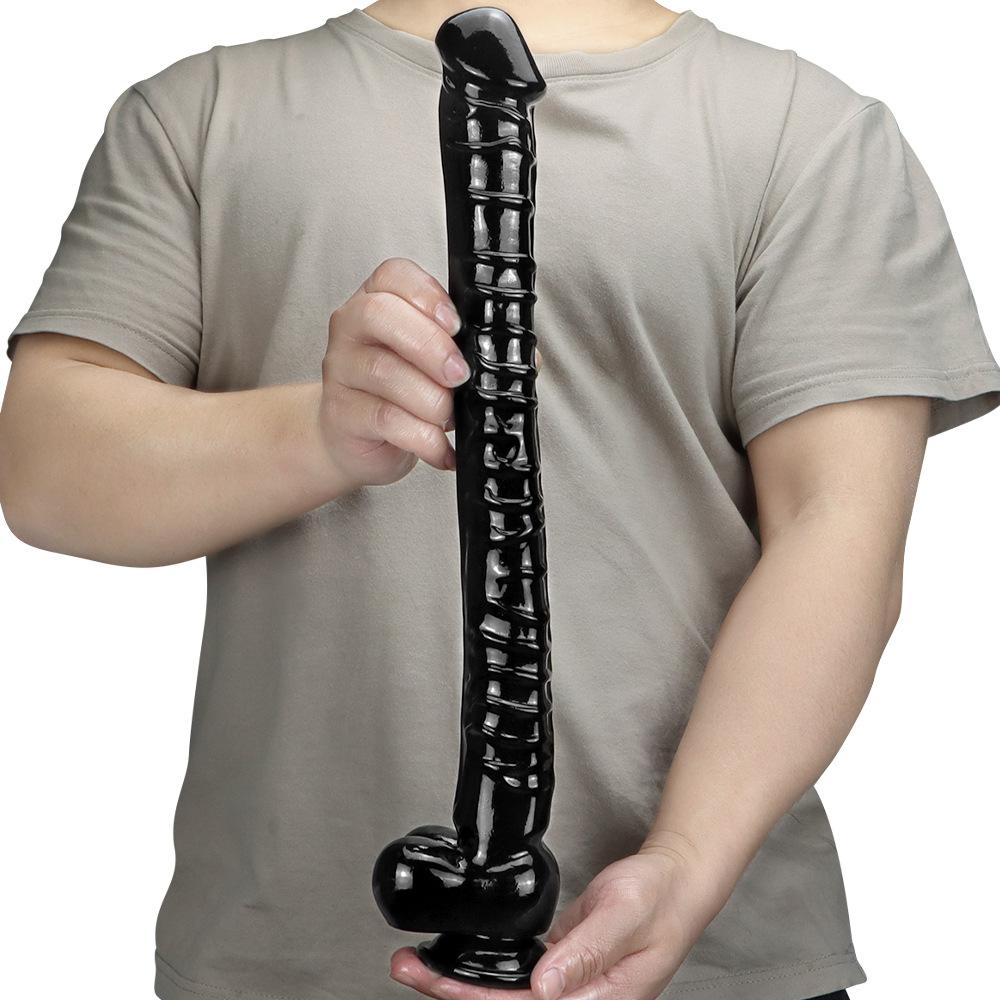 Реалистичный удлиненный силиконовый фаллоимитатор 40 см, вагинальный G-пятно на присоске, анальная пробка, гигантская анальная пробка, игрушка, женские секс-игрушки, мужская анальная пробка